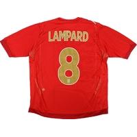 2006-08 England Away Shirt Lampard #8 (Excellent) L