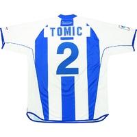 2002-03 Alaves Match Issue Home Shirt Tomic #2