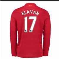 2016-17 Liverpool Home Long Sleeve Shirt (Klavan 17) - Kids