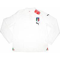 2007-08 Italy Puma White Polo L/S T-shirt *BNIB* XL