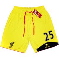 2012-13 Liverpool Yellow GK Shorts #25 (Reina) *BNIB*