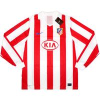 2010-11 Atletico Madrid Player Issue Domestic Home L/S Shirt *BNIB* XL