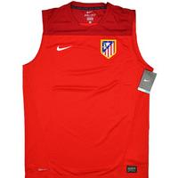 2013 14 atletico madrid player issue training vest bnib