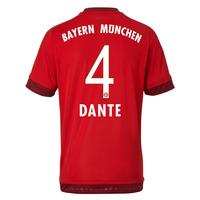 2015-16 Bayern Munich Home Shirt (Dante 4)