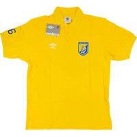 2013 14 panetolikos umbro yellow polo t shirt bnib xs