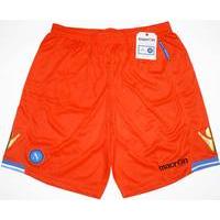 2011-12 Napoli Player Issue Champions League Orange GK Shorts *BNIB*
