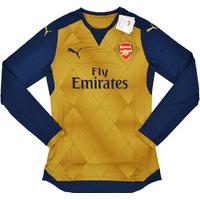 2015-16 Arsenal Player Issue Away European L/S Shirt (ACTV Fit) *BNIB*