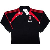 2008 09 ac milan player issue polo ls t shirt bnib