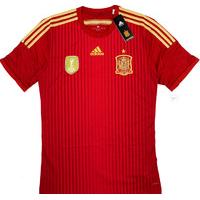 2013-15 Spain Home Player Issue Adizero Authentic Shirt *BNIB* L