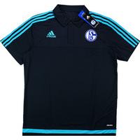 2015 16 schalke adidas polo t shirt bnib