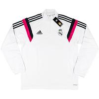 2014-15 Real Madrid Adidas 1/2 Zip White Training Top *BNIB* XXL