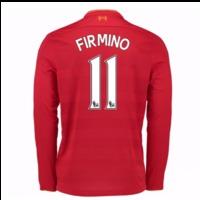 2016-17 Liverpool Home Long Sleeve Shirt (Firmino 11) - Kids