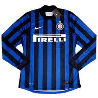 2011 12 inter milan player issue prototype home ls shirt bnib