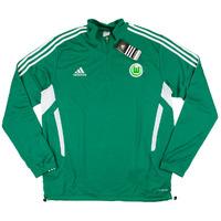 2012 13 wolfsburg adidas 12 zip training top bnib