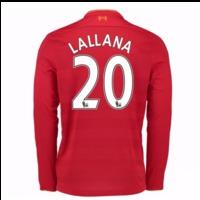 2016-17 Liverpool Home Long Sleeve Shirt (Lallana 20)