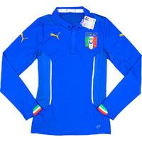 2014-15 Italy Player Issue Home L/S Shirt (ACTV Fit) *BNIB*