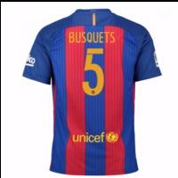 2016 17 barcelona sponsored home shirt busquets 5 kids