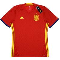 2016-17 Spain Home Player Issue Adizero Authentic Shirt *BNIB*