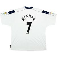 2000 01 manchester united away shirt beckham 7 excellent xxl