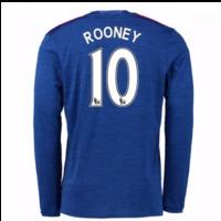 2016-17 Man United Away Long Sleeve Shirt (Rooney 10) - Kids