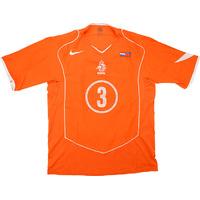 2004 Holland Match Issue Home Shirt Ooijer #3 (v Liechtenstein)