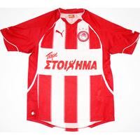 2010-11 Olympiakos Home Shirt (Excellent) M