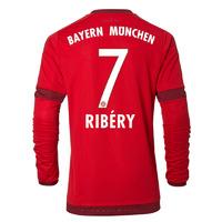 2015 16 bayern munich long sleeve home shirt ribery 7 kids