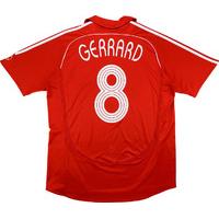 2006 08 liverpool cl home shirt gerrard 8 very good m