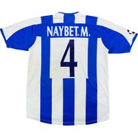2003-04 Deportivo Match Worn Champions League Home Shirt Naybet.M. #4 (v PSV)