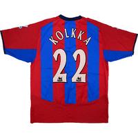 2004-05 Crystal Palace Match Worn Home Shirt Kolkka #22 (v Charlton)