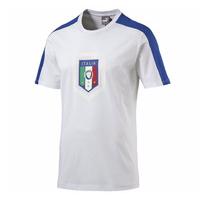 2016 2017 italy puma fanwear badge tee white kids