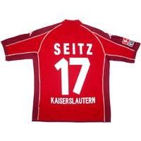 2005-06 Kaiserslautern Match Issue Home Shirt Seitz #17