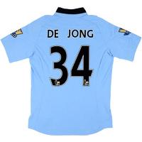 2012 13 manchester city match issue home shirt de jong 34