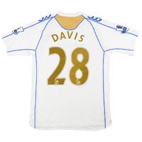 2007-08 Portsmouth Match Worn Away Shirt Davis #28