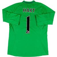 2012-13 Manchester City Match Issue GK Shirt Hart #1