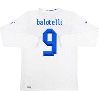 2012 13 italy player issue away ls shirt balotelli 9 wtags