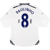 2013 14 tottenham player issue home ls shirt paulinho 8 wtags