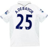 2012 tottenham match worn home shirt adebayor 25 v west brom