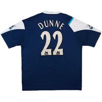 2005-06 Manchester City Match Issue Away Shirt Dunne #22