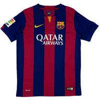 2014-15 Barcelona Home Shirt *As New* S.Boys