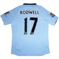 2012-13 Manchester City Match Issue Home Shirt Rodwell #17