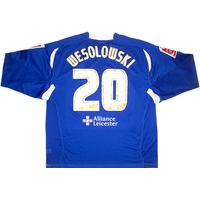 2006 07 leicester ls match issue home shirt wesolowski 20