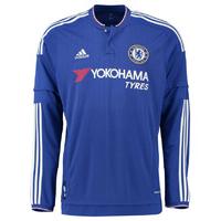 2015 2016 chelsea adidas home long sleeve shirt kids