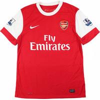 2010 11 arsenal home shirt excellent l