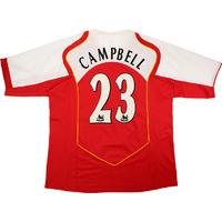 2004-05 Arsenal Home Shirt Campbell #23 (Good) S