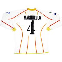 2003-04 Lecce L/S Match Issue Away Shirt Mariniello #4