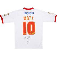 2011-12 Crawley Town Signed Match Worn Away Shirt Watt #10