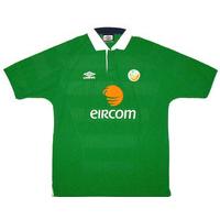 2000 01 ireland home shirt excellent l
