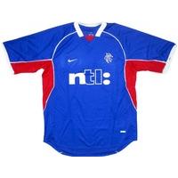 2001-02 Rangers Home Shirt (Good) XXL