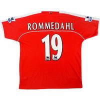 2004-05 Charlton Match Issue Home Shirt Rommedahl #19